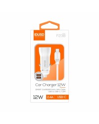 Car Charger 2U 2.4A + Cable Typ -C | Angar Distribuciones