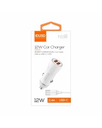 Car Charger 2U 2.4A + Cable Typ -C | Angar Distribuciones