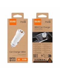 Cargador coche PD+QC 38W | Angar Distribuciones