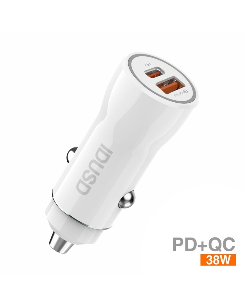 Cargador coche PD+QC 38W | Angar Distribuciones