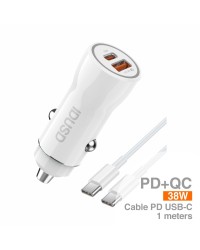 Cargador coche PD+QC 38W | Angar Distribuciones