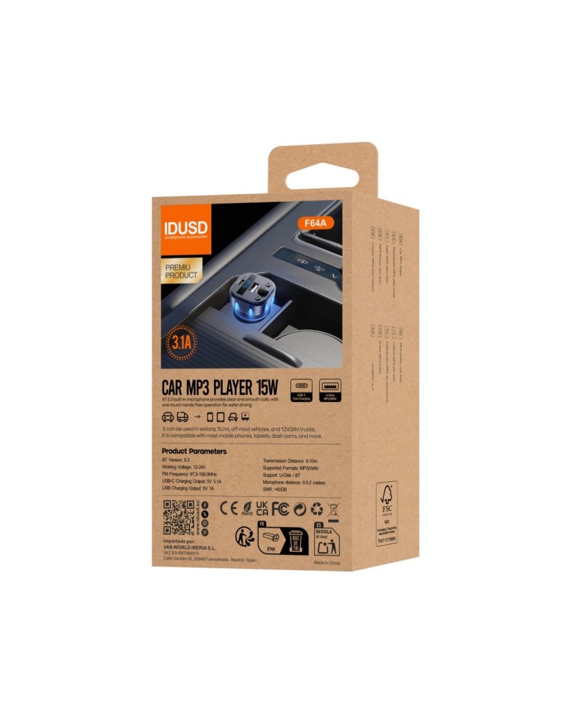 Eco Drive Connect Car MP3 Player | Angar Distribuciones