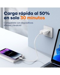 Cargador GaN PD20W 1C - PD USB-C - D306B