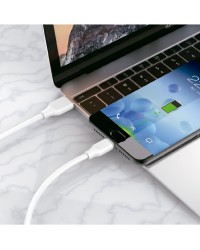 Cable micro USB Blanco 1.2M Carga rápida | Angar Distribuciones