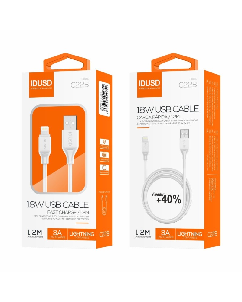 Turbo Cable USB-C 1.2M 3A | Angar Distrubuciobes