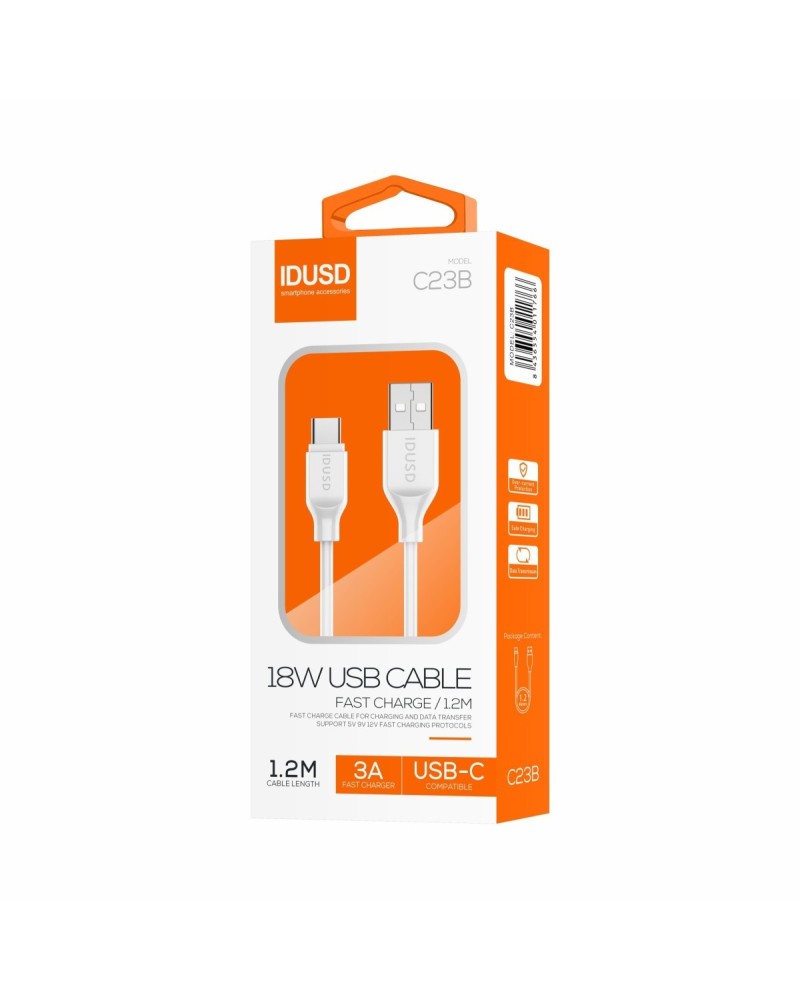 Turbo Cable USB-C 1.2M 3A | Angar Distrubuciones