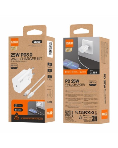 Eco Cargador PD 25W +PD Lightning | Angar Distribuciones