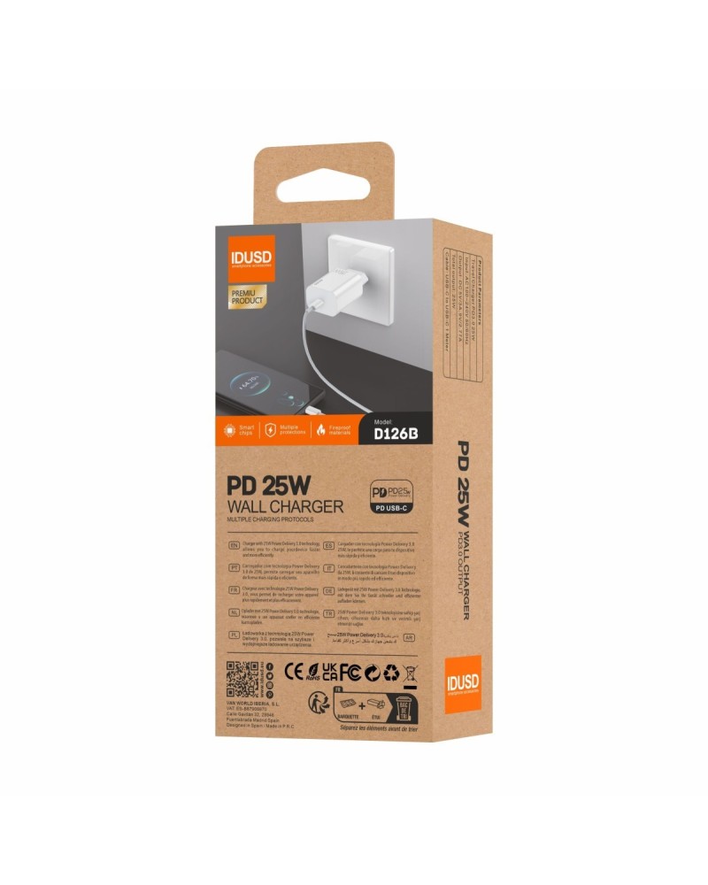 Eco Cargador PD 25W + PD USB-C | Angar Distribuciones