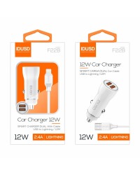 Car Charger 2U 2.4A + Cable Lightning | Angar Distribuciones